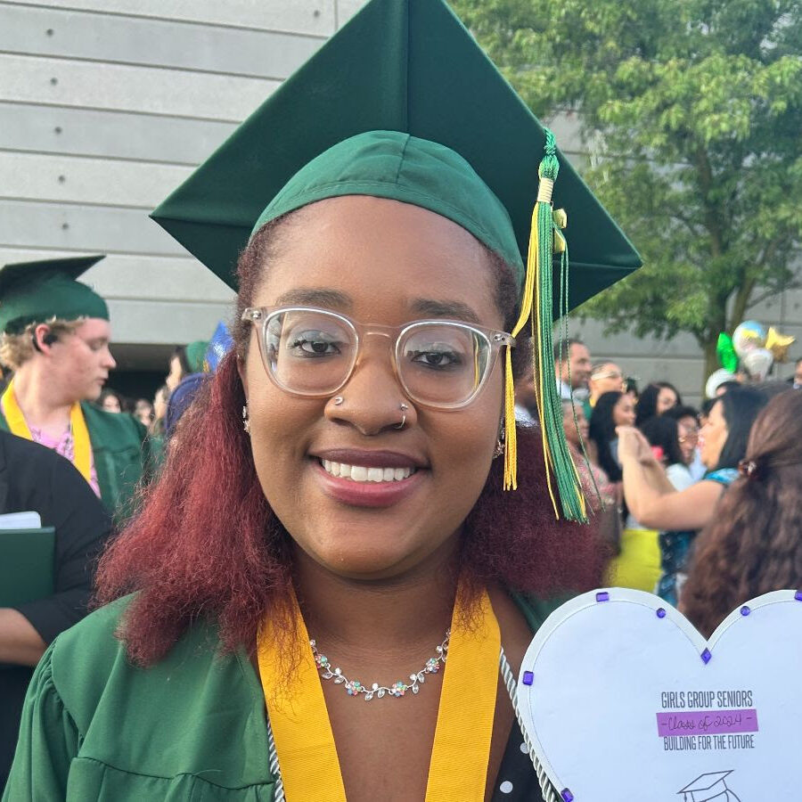 High school graduate at commencement